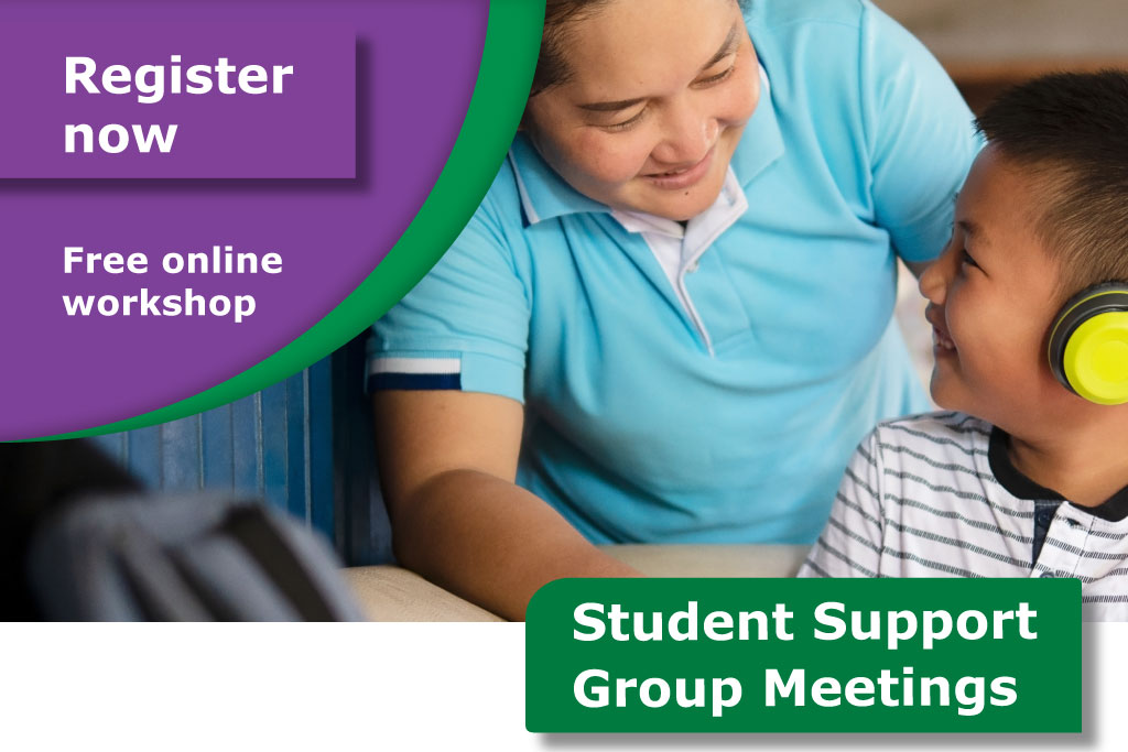 Register now for ACD's free online workshop, Student Support Group Meetings, starting in February.